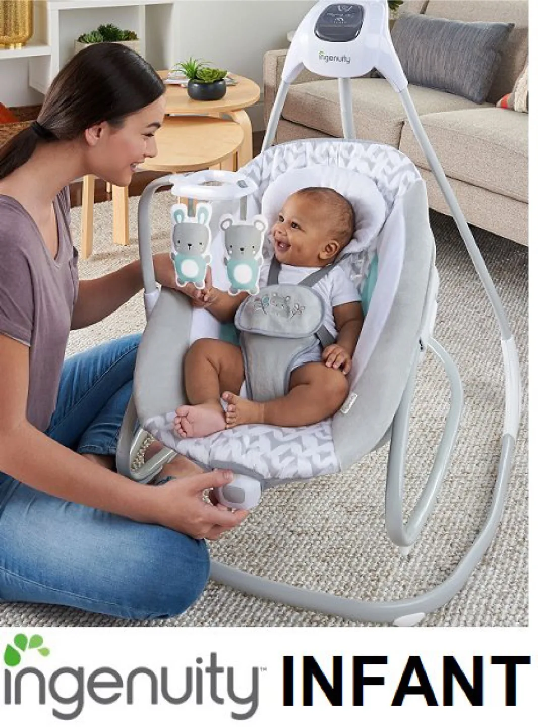 Ingenuity Compact Soothing Swing & Rocker - Raylan thumbnail