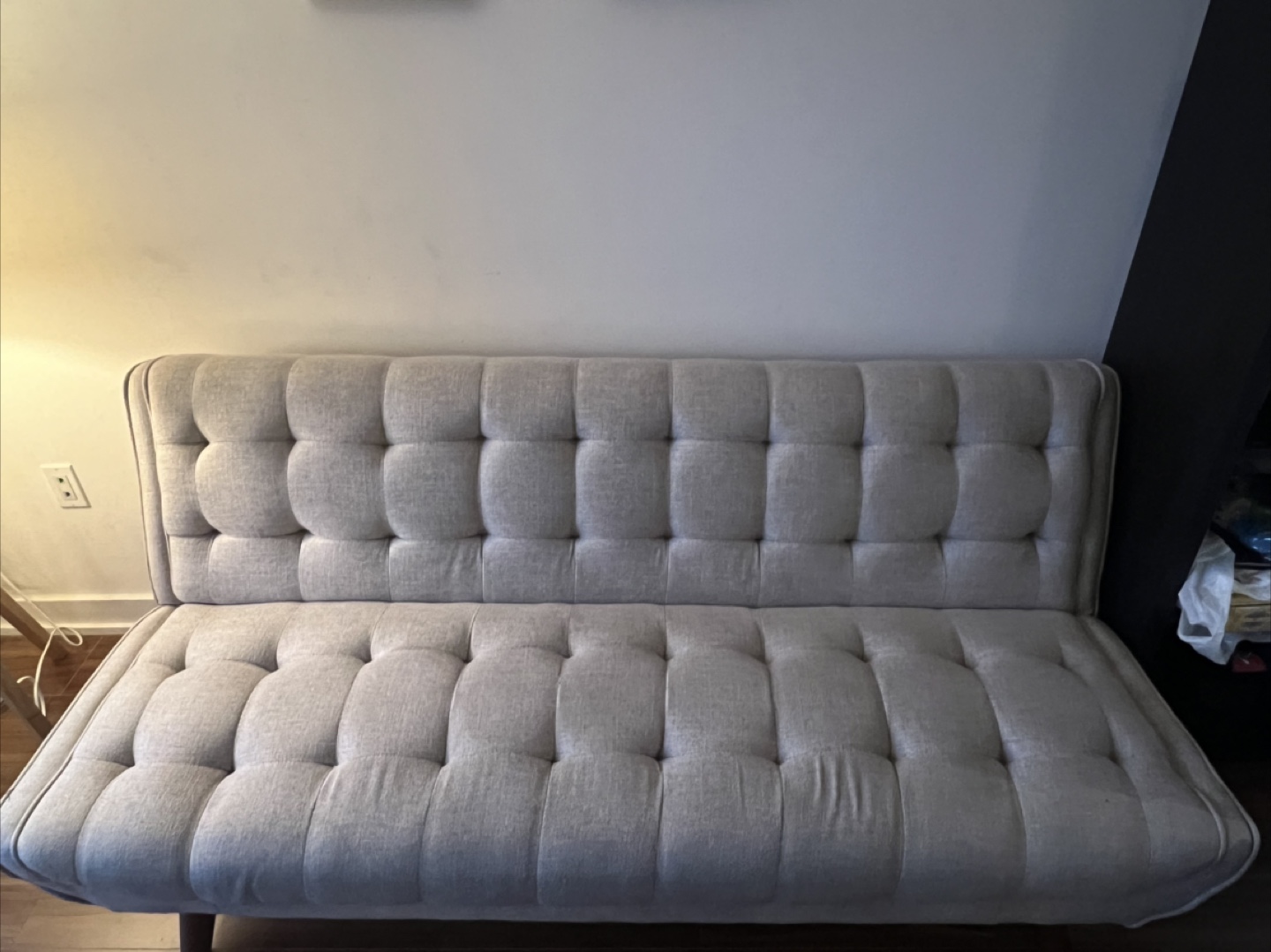 Structube Maximus Tufted Sofa-Bed - Greige