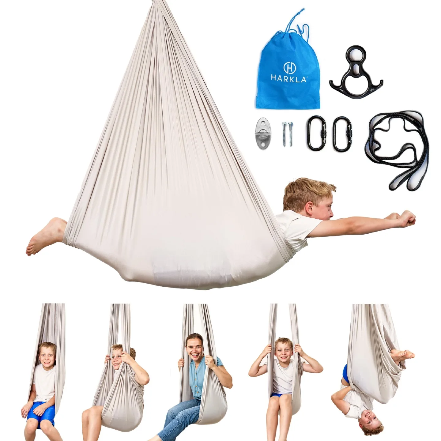 Harkla Indoor Sensory Swing for Kids - 135 Kg thumbnail