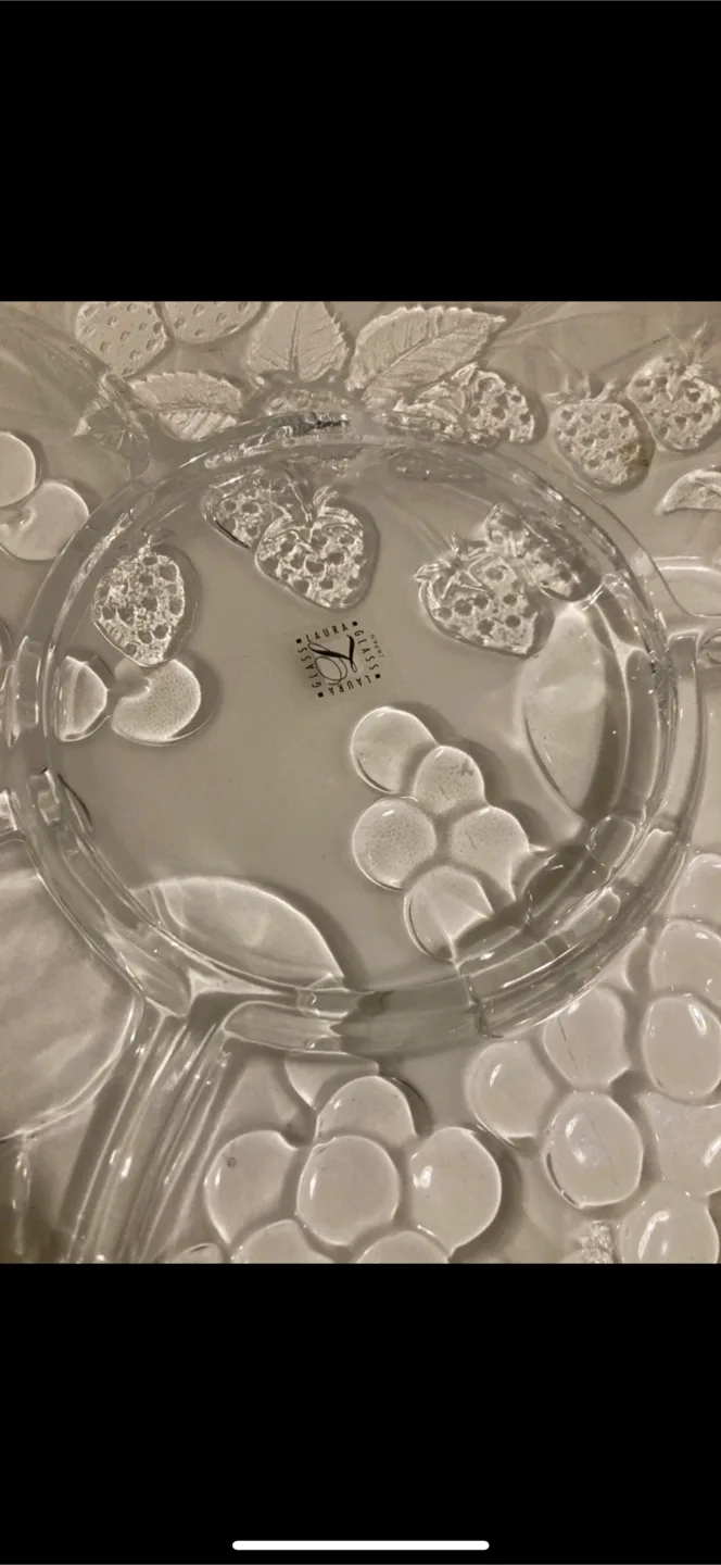 Laura Glass Fruit Delight Divided Relish Platter image indicator(3)