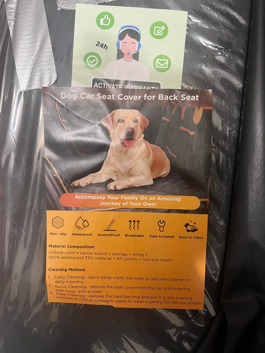 Dog Car Seat Cover for Back Seat - New image indicator(3)