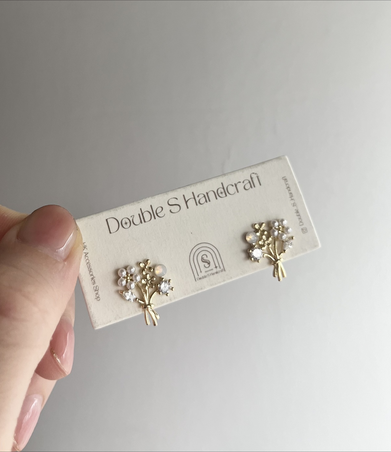 Double S Handcraft Flower Earrings - New - photo 2