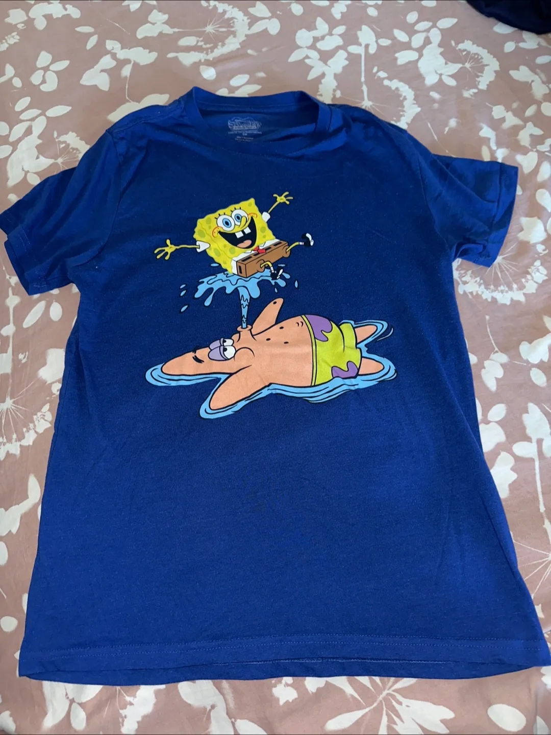 Spongebob Squarepants Blue T-Shirt - Size S/P thumbnail