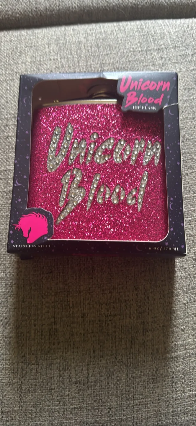 Unicorn Blood Hip Flask - New in Box! thumbnail