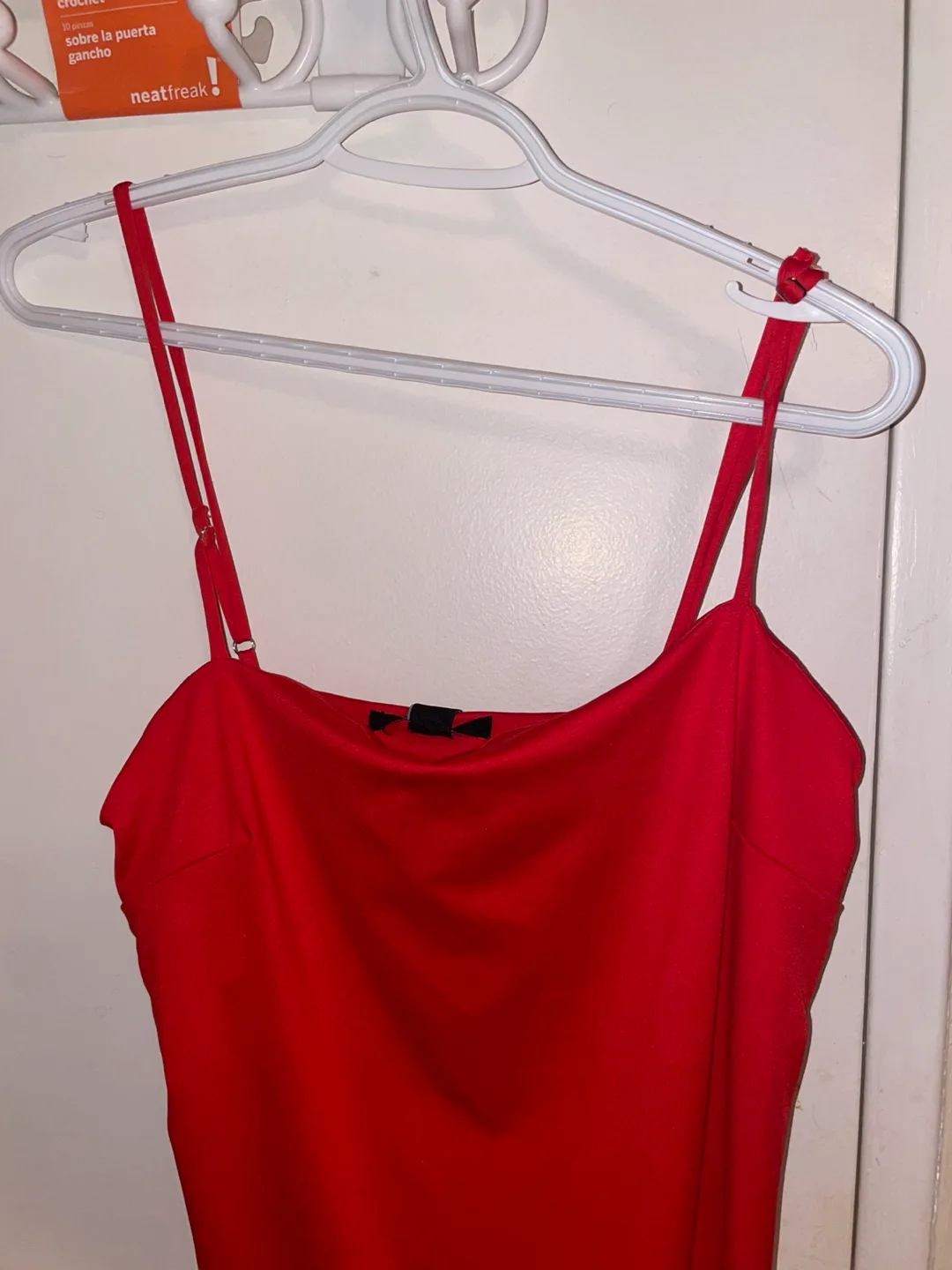 Red Spaghetti Strap Maxi Dress image indicator(5)