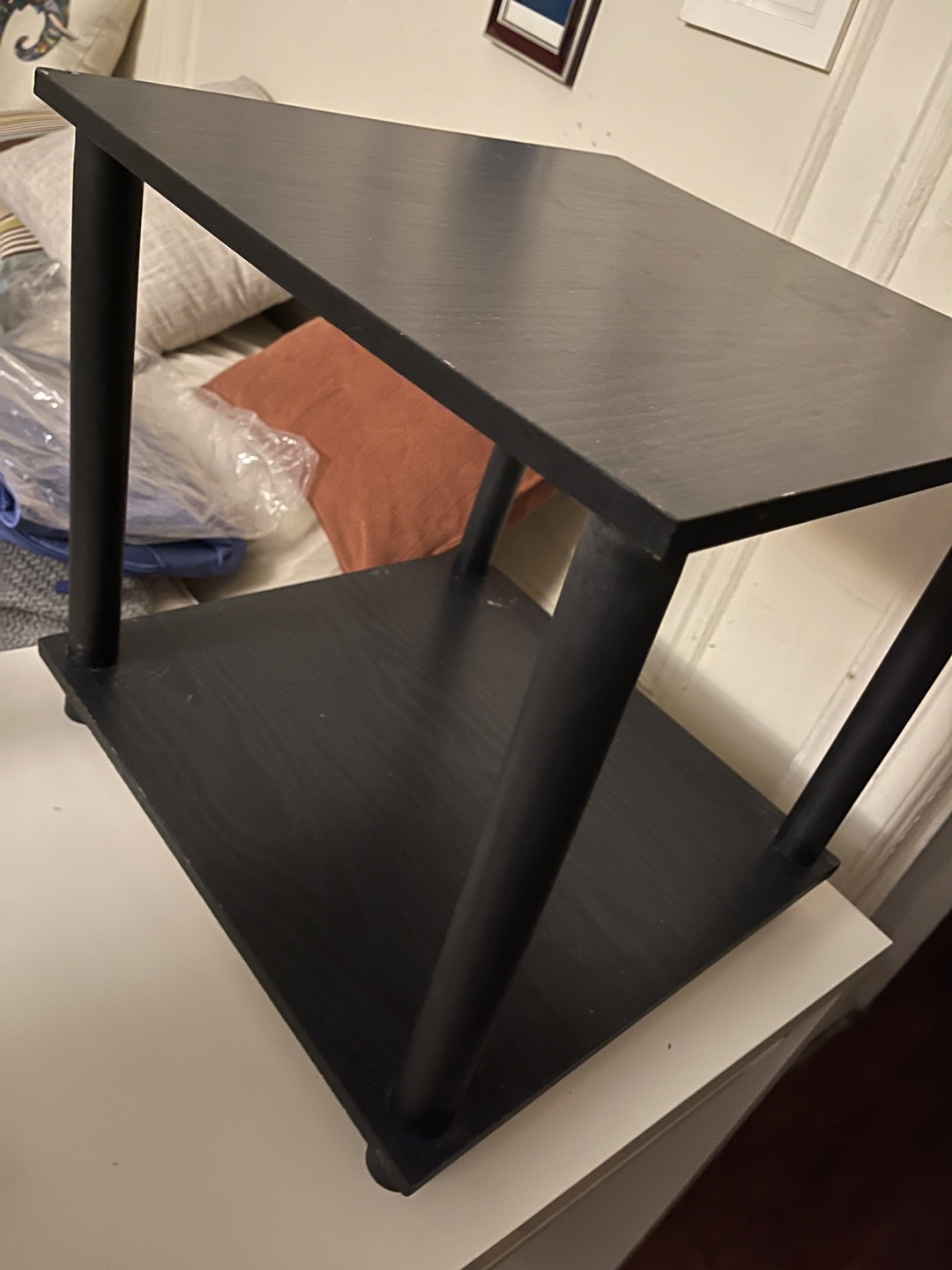 Black Side Table - 16.5" wide