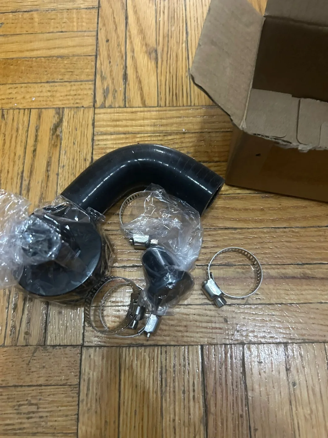 Black Silicone Hose Kit with Clamps thumbnail