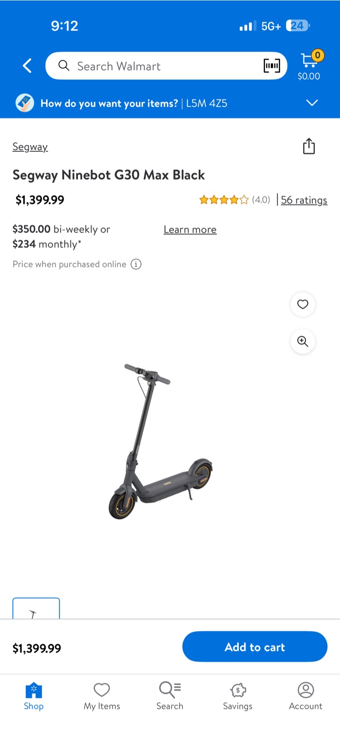 Segway Ninebot G30 Max - Black Electric Scooter