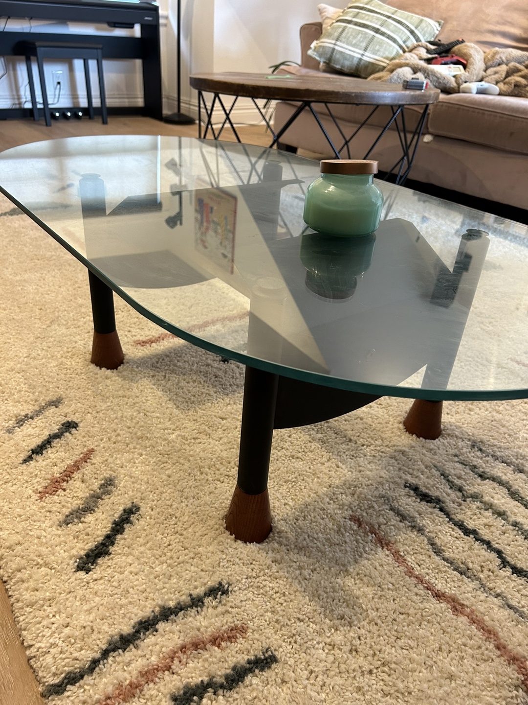 Glass Top Coffee Table - 42" x 24" x 14" - photo 2