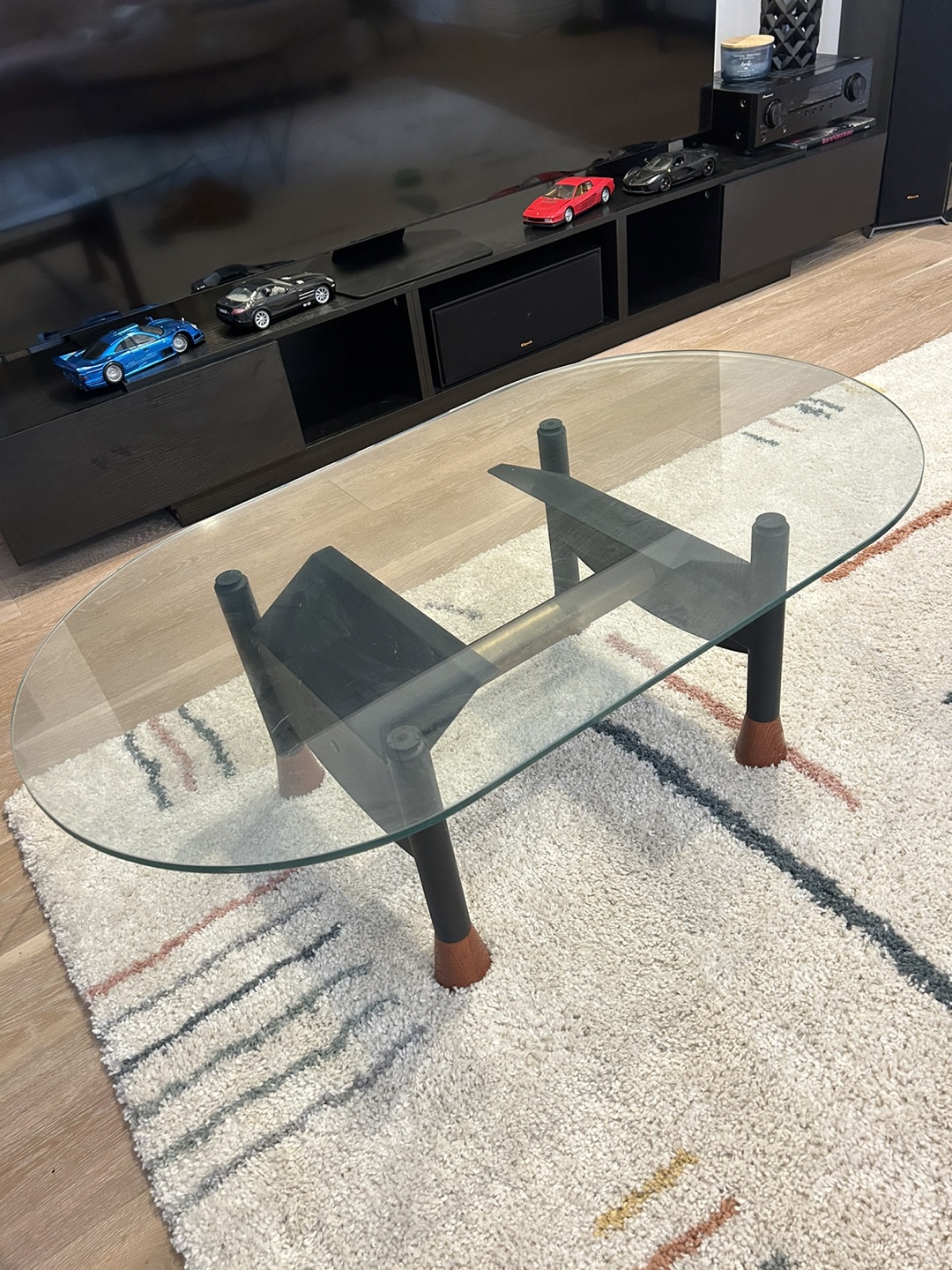 Glass Top Coffee Table - 42" x 24" x 14" - photo 3