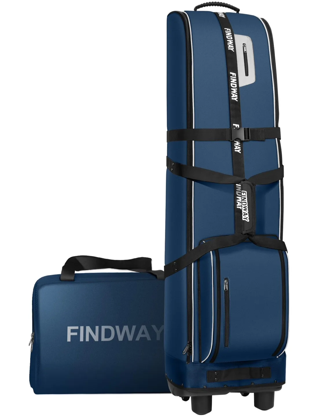 Findway Golf Travel Bag w Wheels - Blue thumbnail