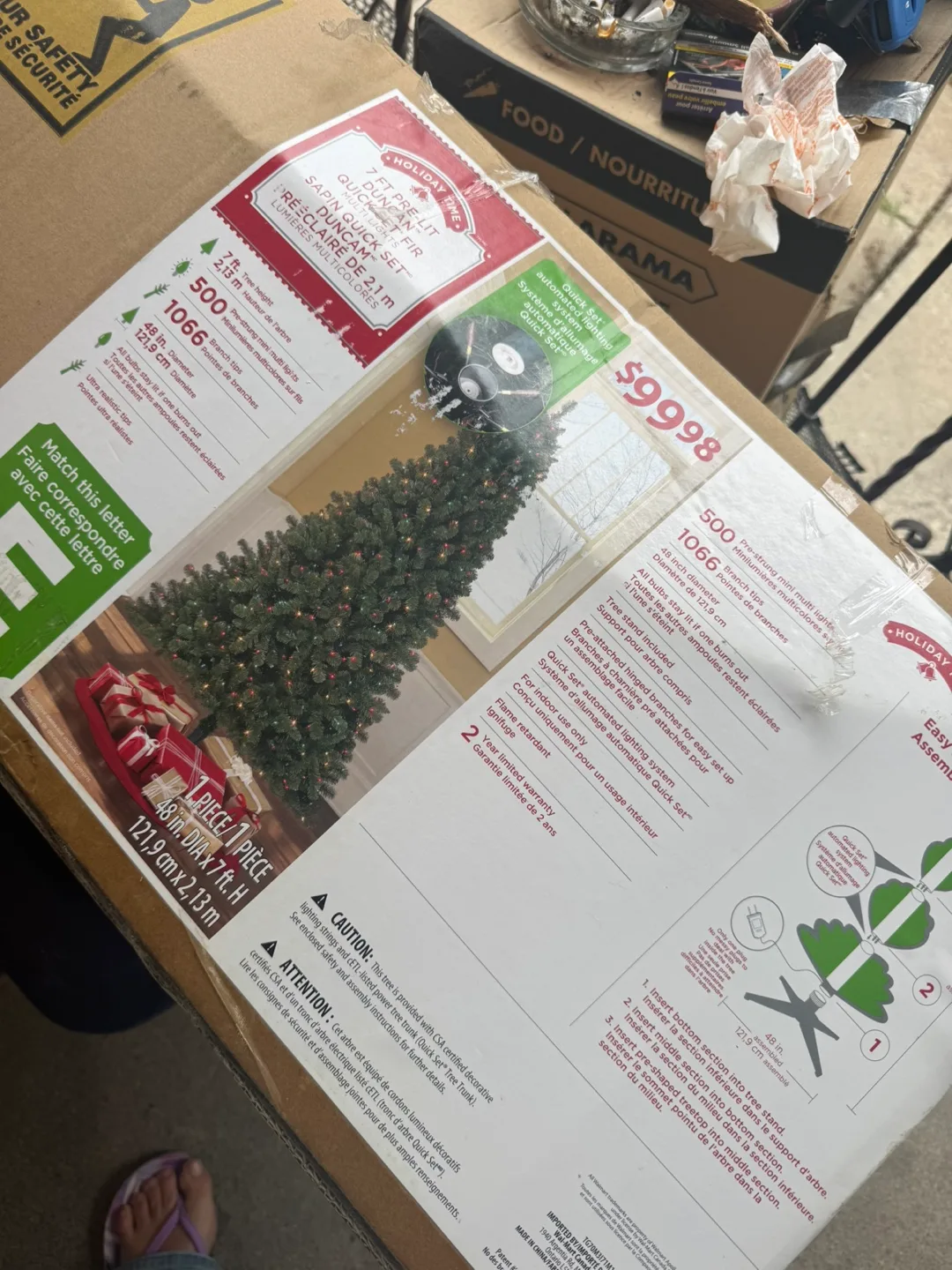 Holiday Time 7ft Pre-Lit Christmas Tree image indicator(2)