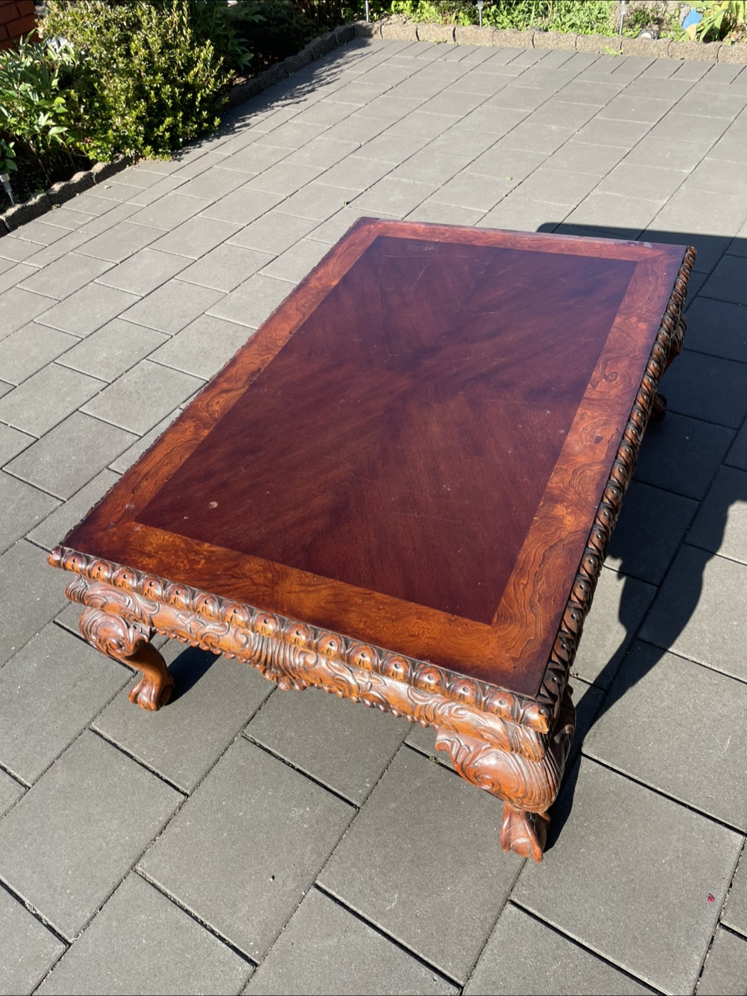 Ornate Wood Coffee Table - photo 3