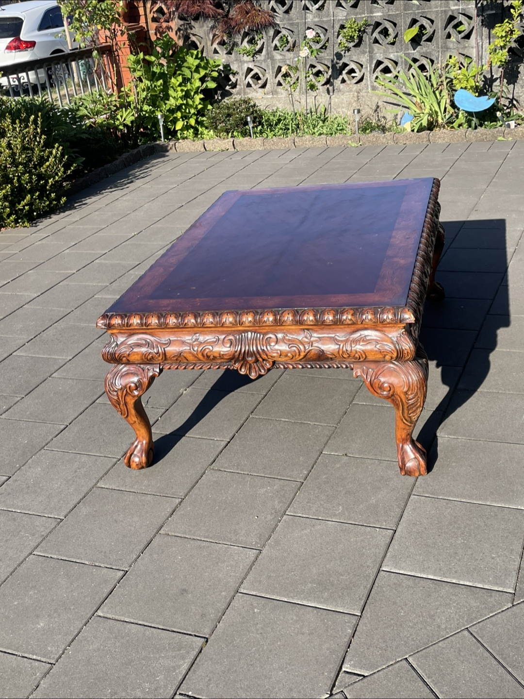 Ornate Wood Coffee Table - photo 2