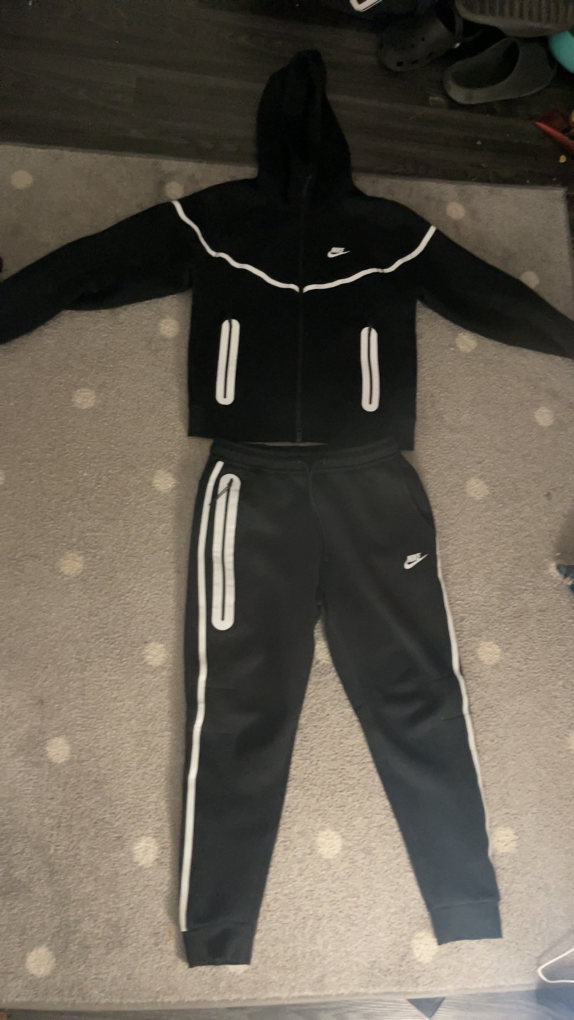 Black reflective Nike Tech Fleece  Set size small - photo 2