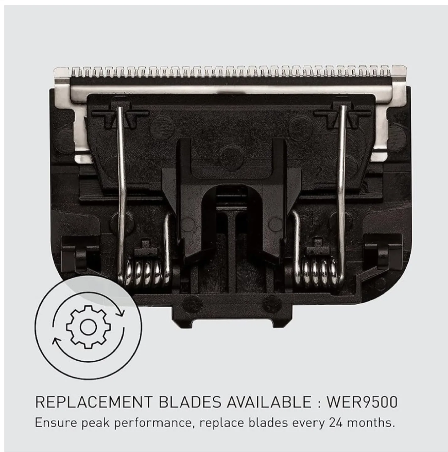 Panasonic Slim Line Body Groomer w Two Attachments, Silver image indicator(8)