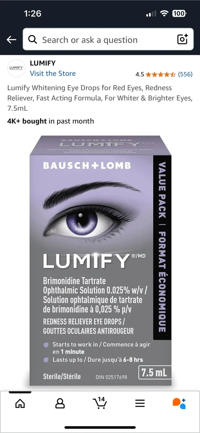 Lumify Redness Reliever Eye Drops thumbnail