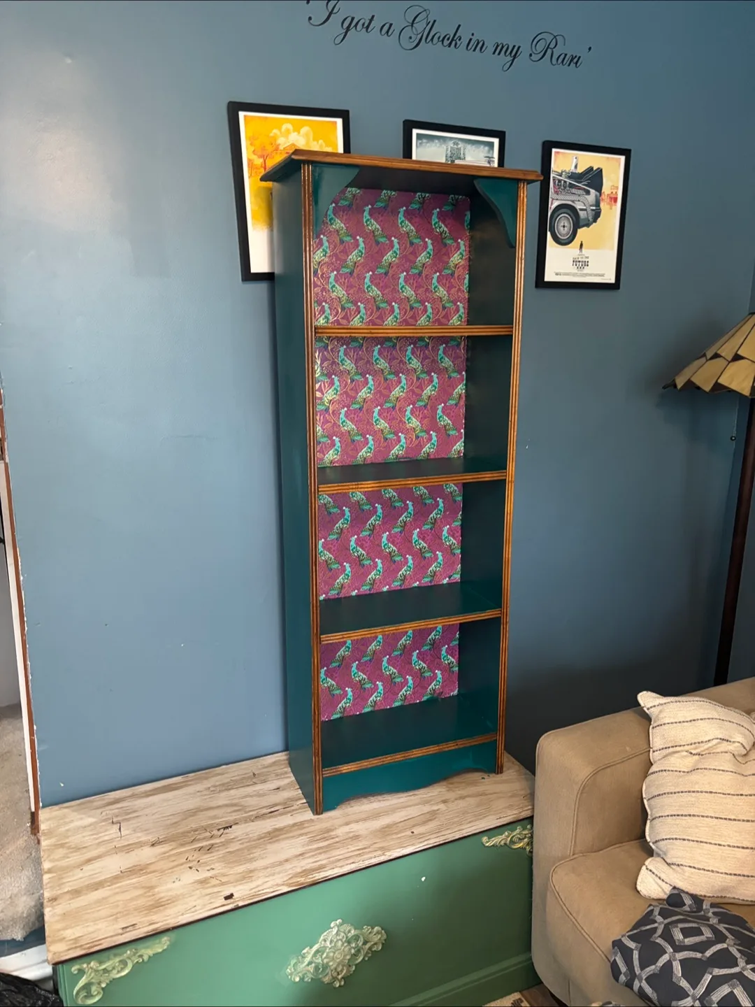Painted Wooden Bookcase thumbnail