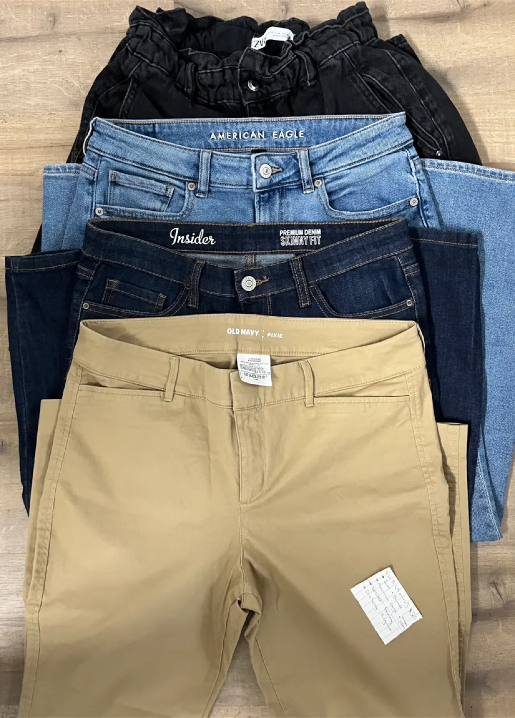 Size 8 Jeans Bundle - Zara, AE, Insider, Old Navy thumbnail