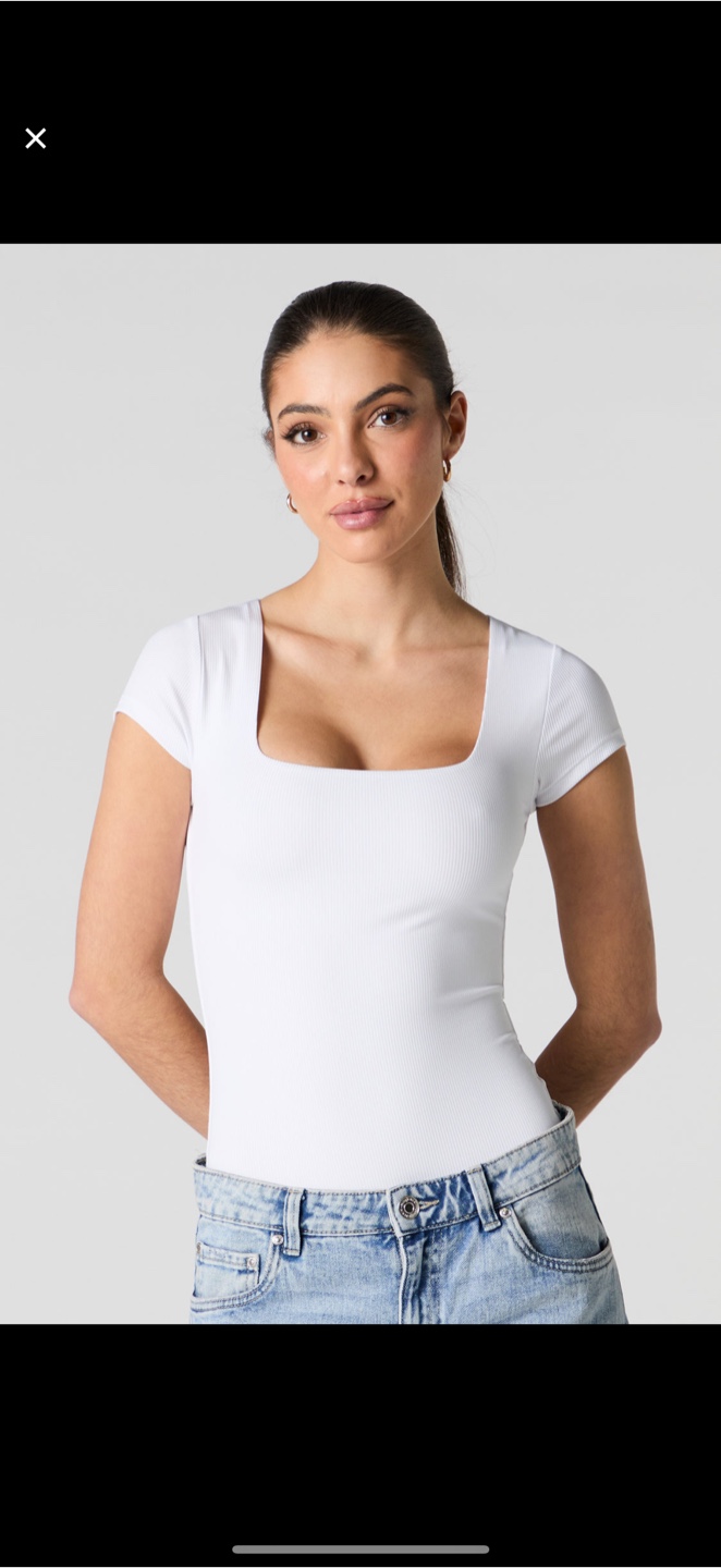 Urban Planet Ribbed Square Neck Bodysuit - photo 3
