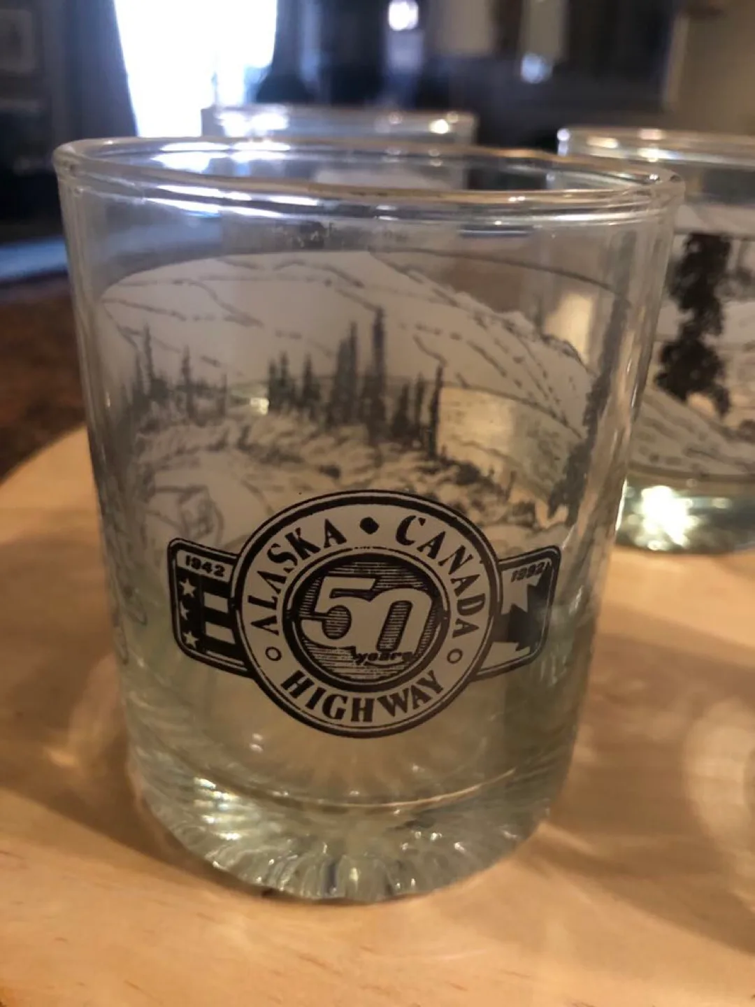 6 Alaska Canada Highway 50year celebration Glasses thumbnail