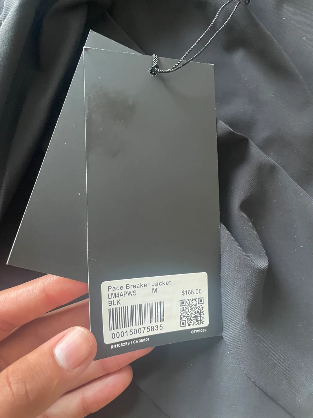 Lululemon Pace Breaker Jacket - Black, Size M image indicator(4)