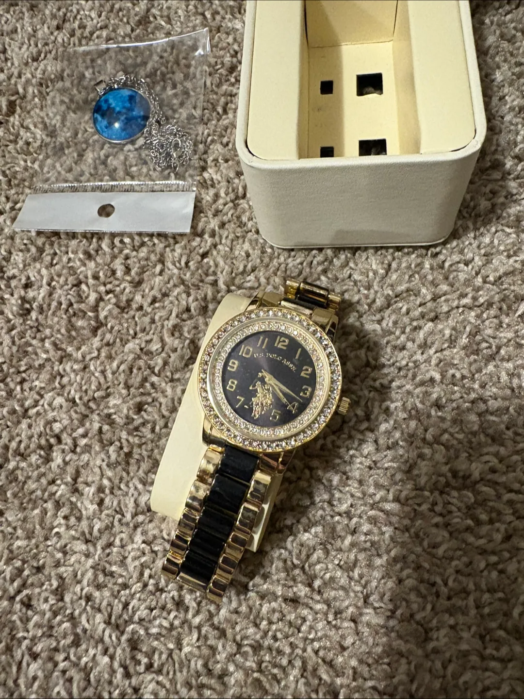 U.S. Polo Assn. Watch with Necklace and Box image indicator(2)