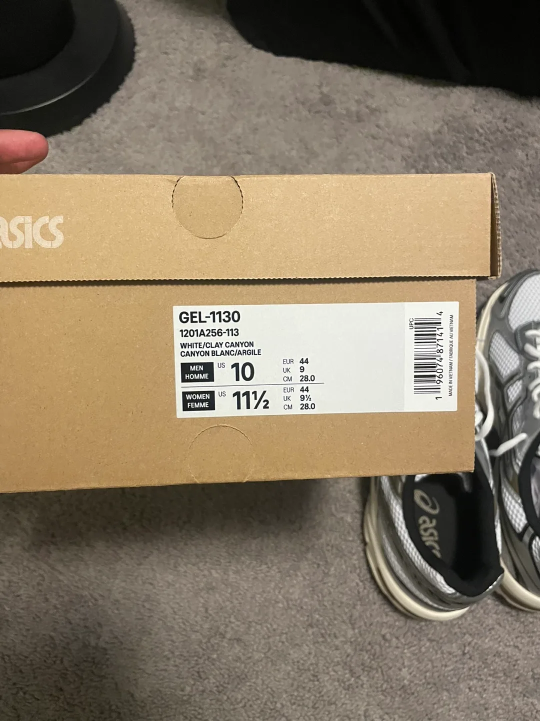 Asics GEL-1130 White Clay Canyon, Size 10 image indicator(3)