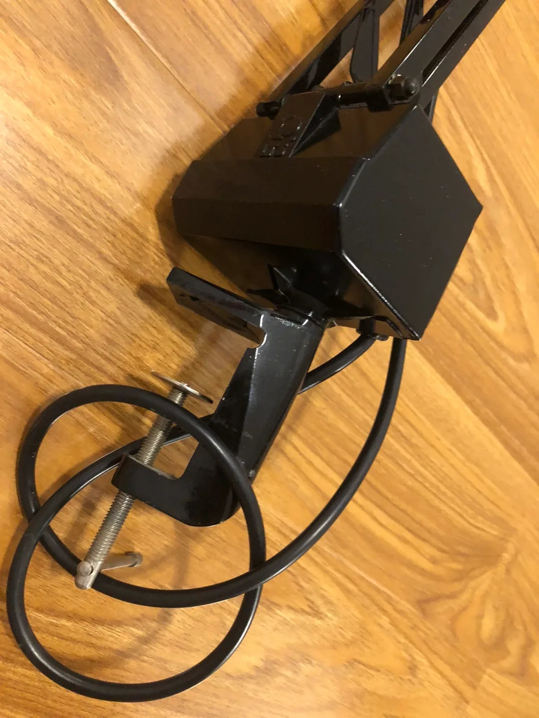 Large Black desktop swing arm Magnifying glass and lamp image indicator(8)