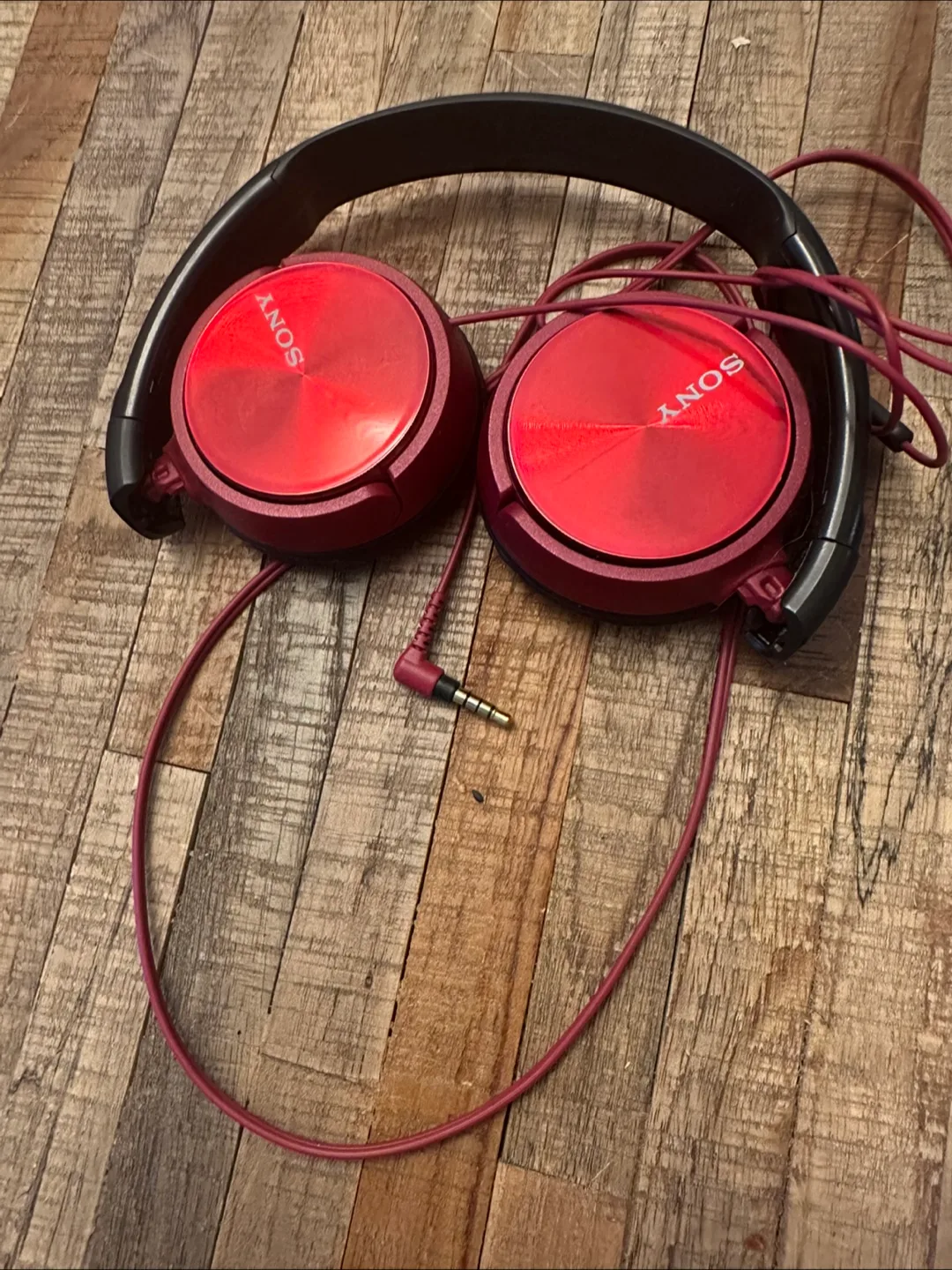 Sony Red Headphones thumbnail