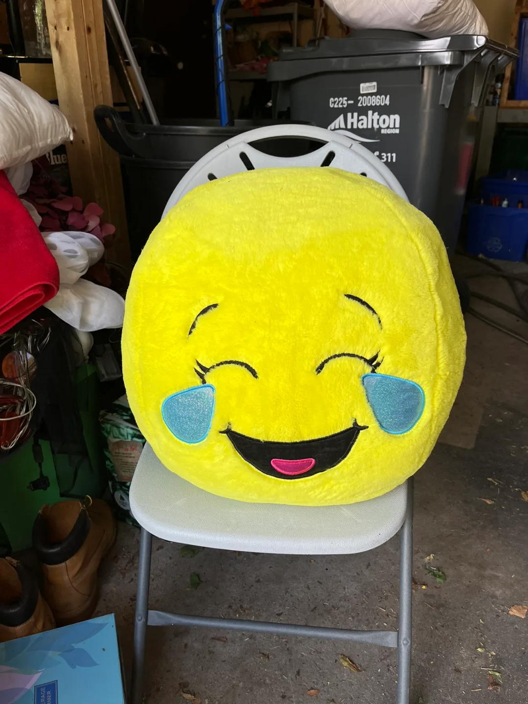Smiling Laughing Emoji Pillow thumbnail