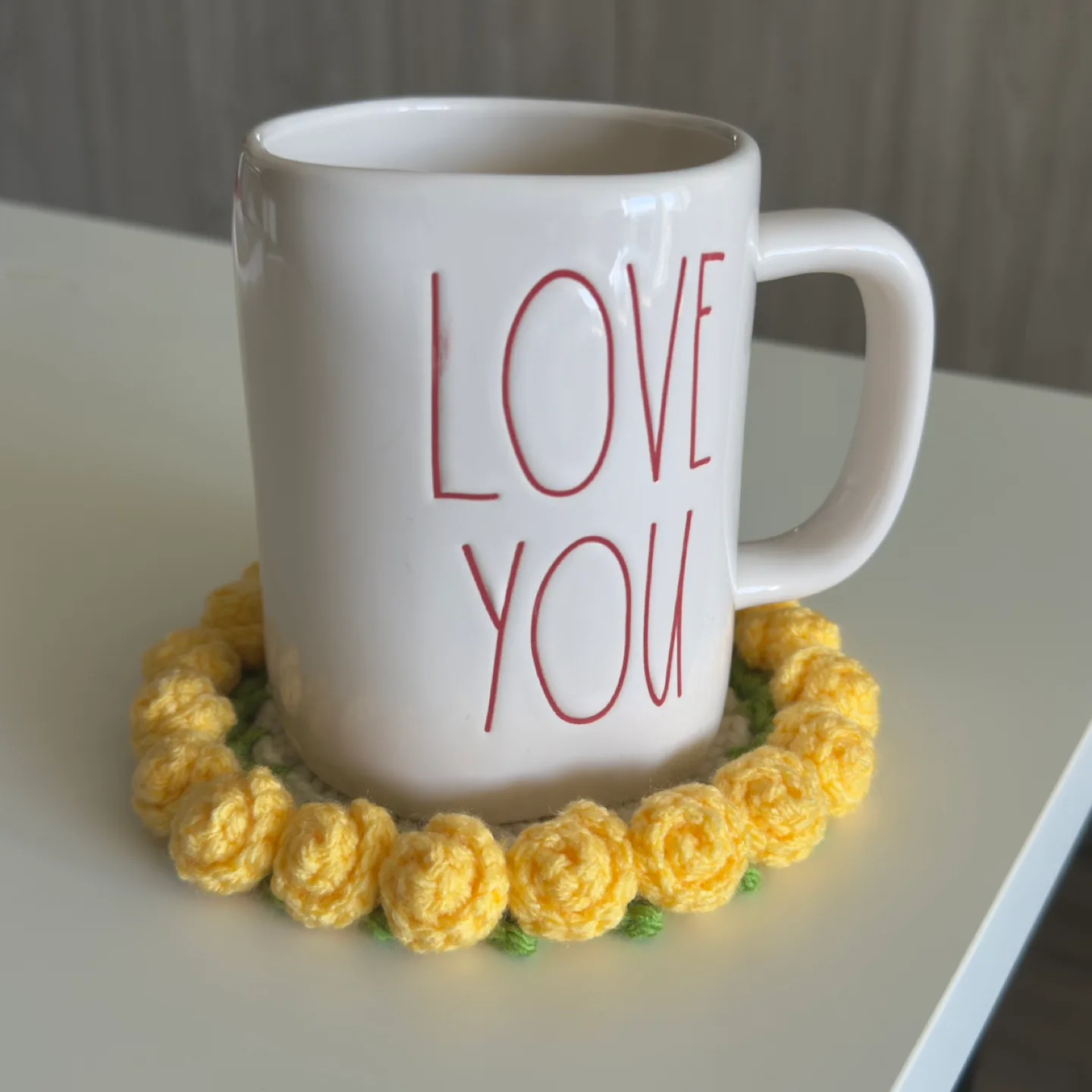 Handmade Crochet Coaster Set - Roses image indicator(3)