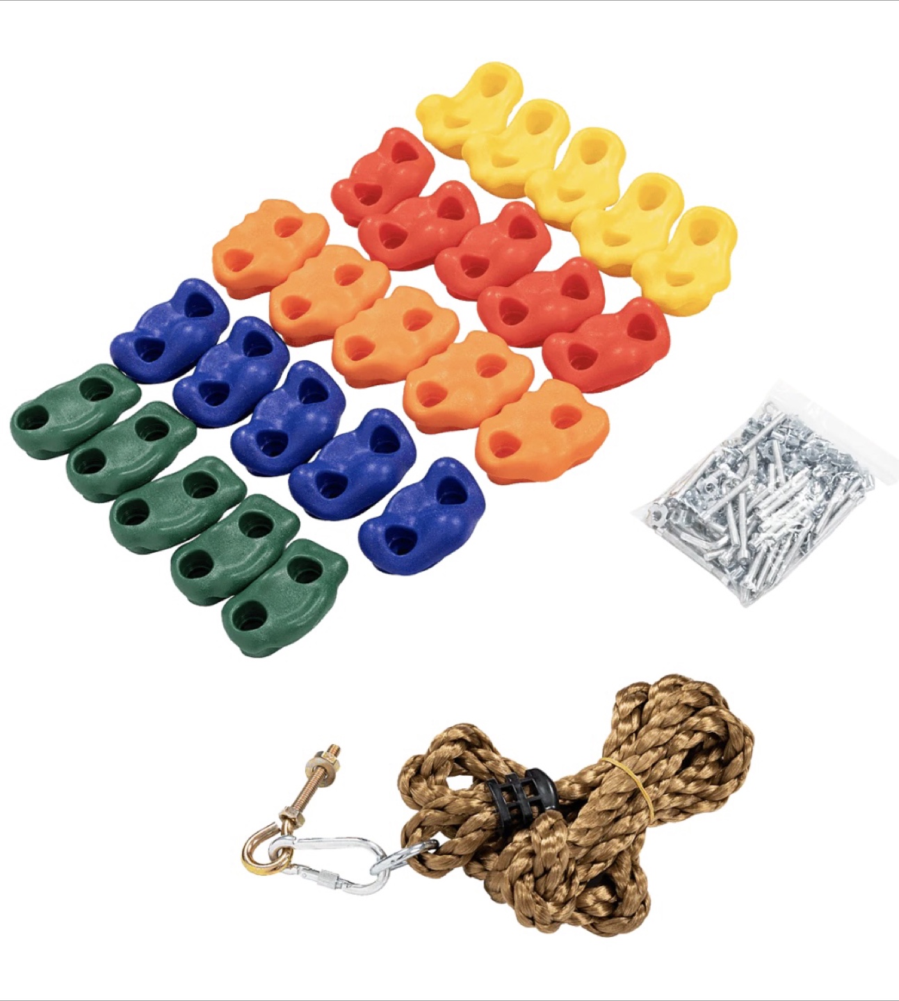 Jungle Gym Rock Climbing Holds - Kids Wall Mounting Hardware - photo 4