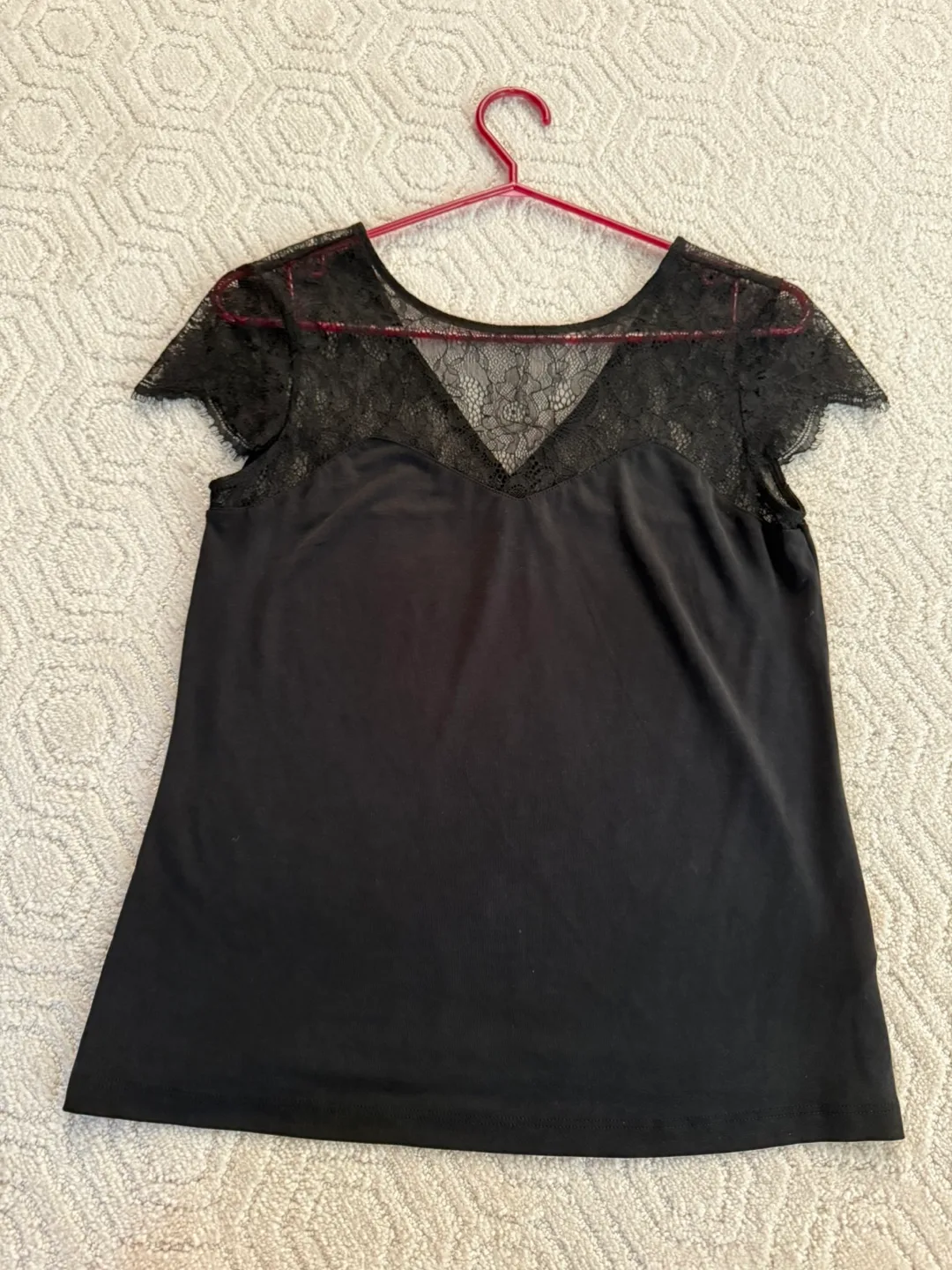 Dynamite Black Lace Top thumbnail