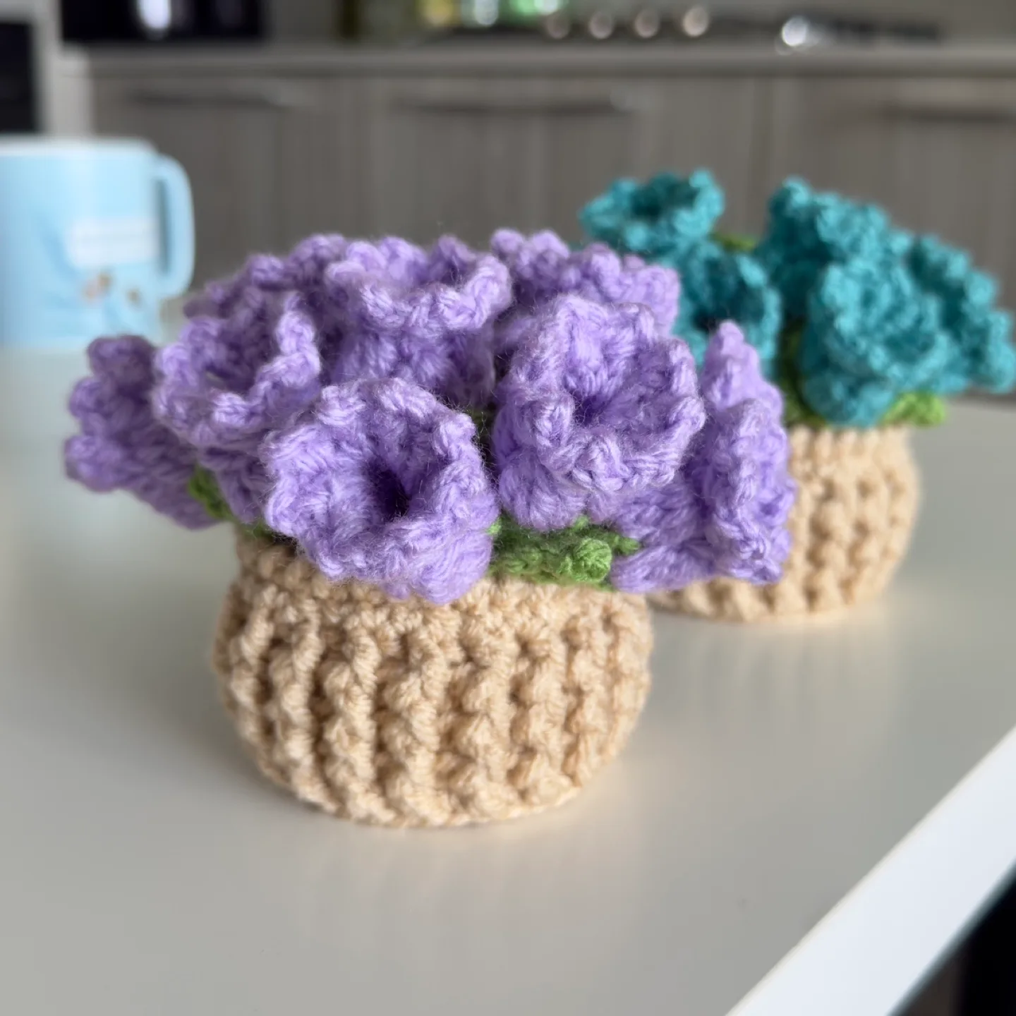 Handmade Crocheted Flower Coaster Set image indicator(2)