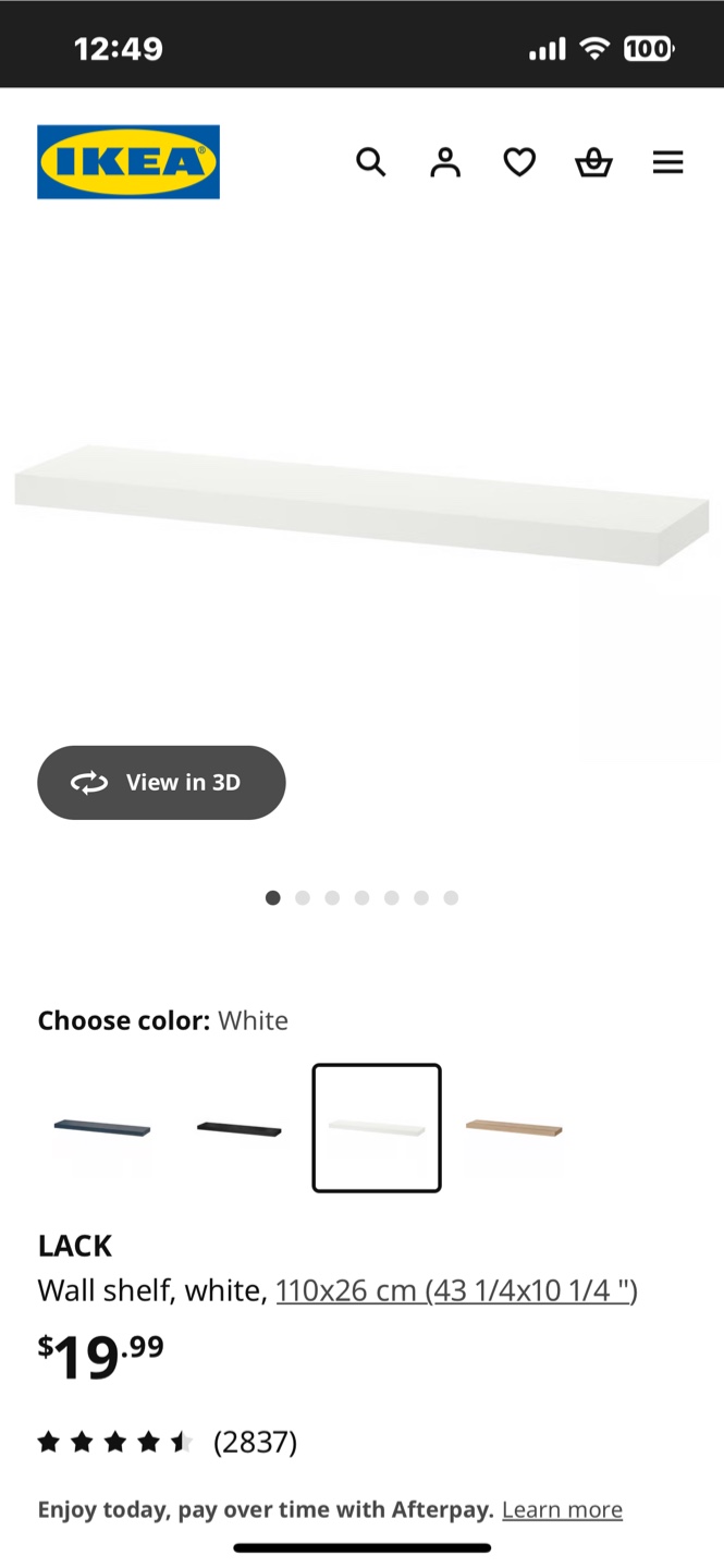 IKEA Lack White Wall Shelf - photo 4