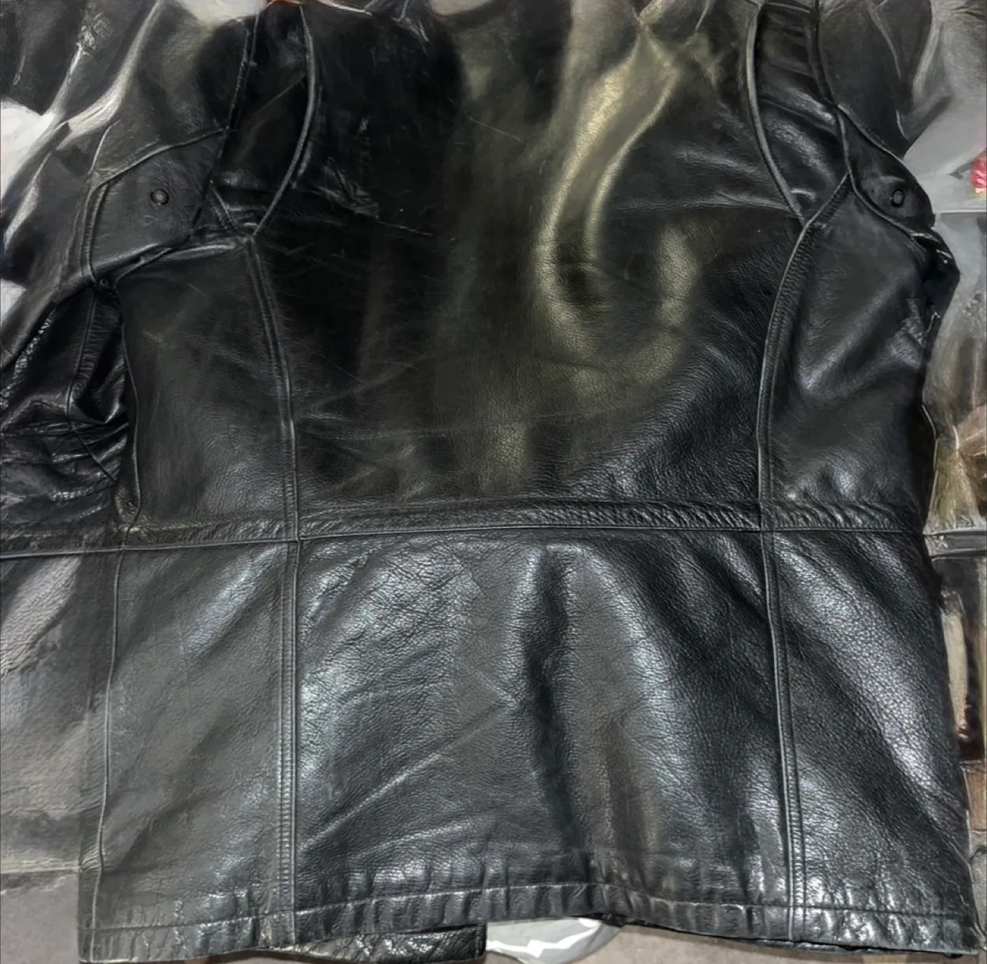 Vince Camuto Black Leather Jacket image indicator(2)