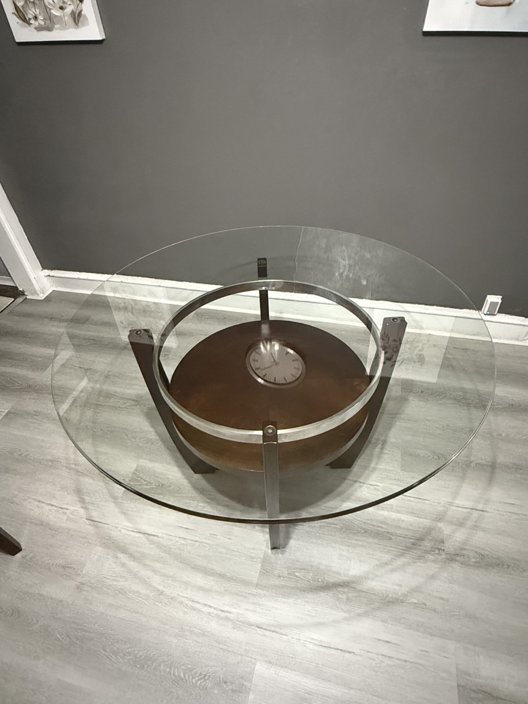 Glass Top Round Dining Table - photo 2