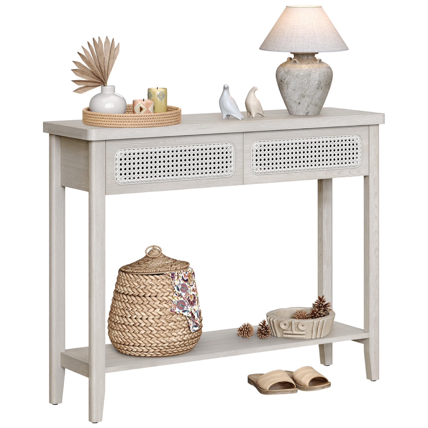VASAGLE Console Table, Boho Entryway Table