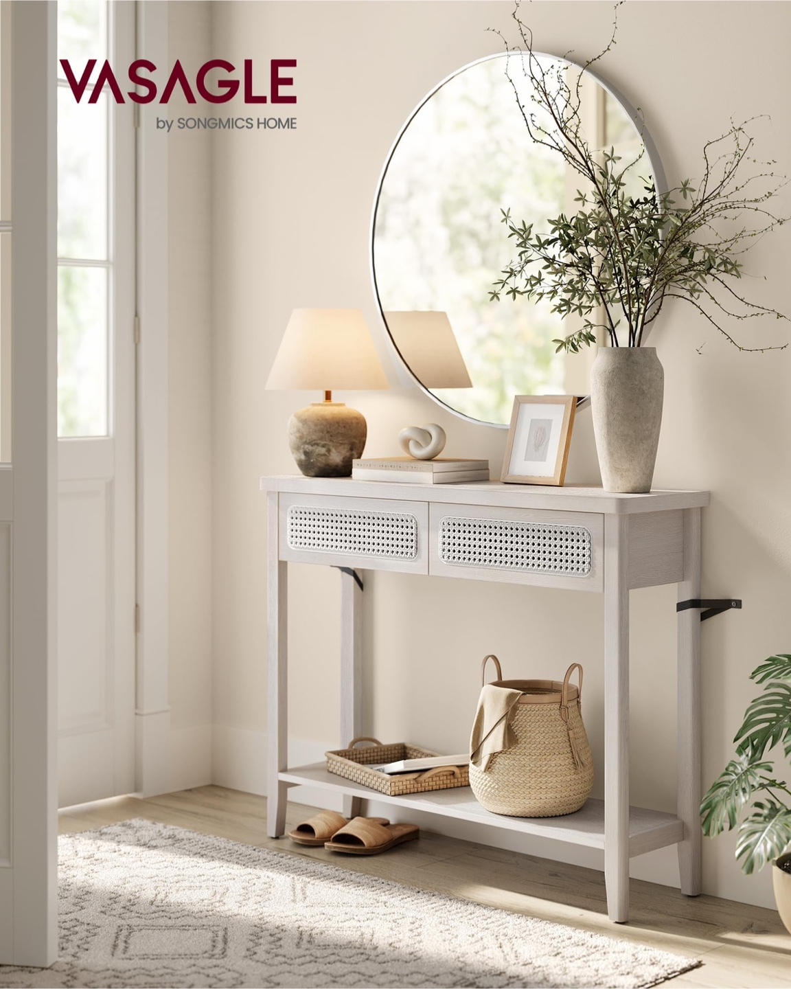 VASAGLE Console Table, Boho Entryway Table - photo 2