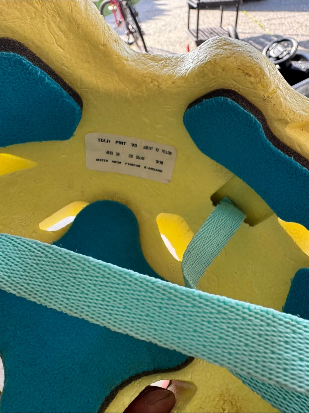 TDLI Pint V3 Helmet - Yellow, 48-52 cm thumbnail