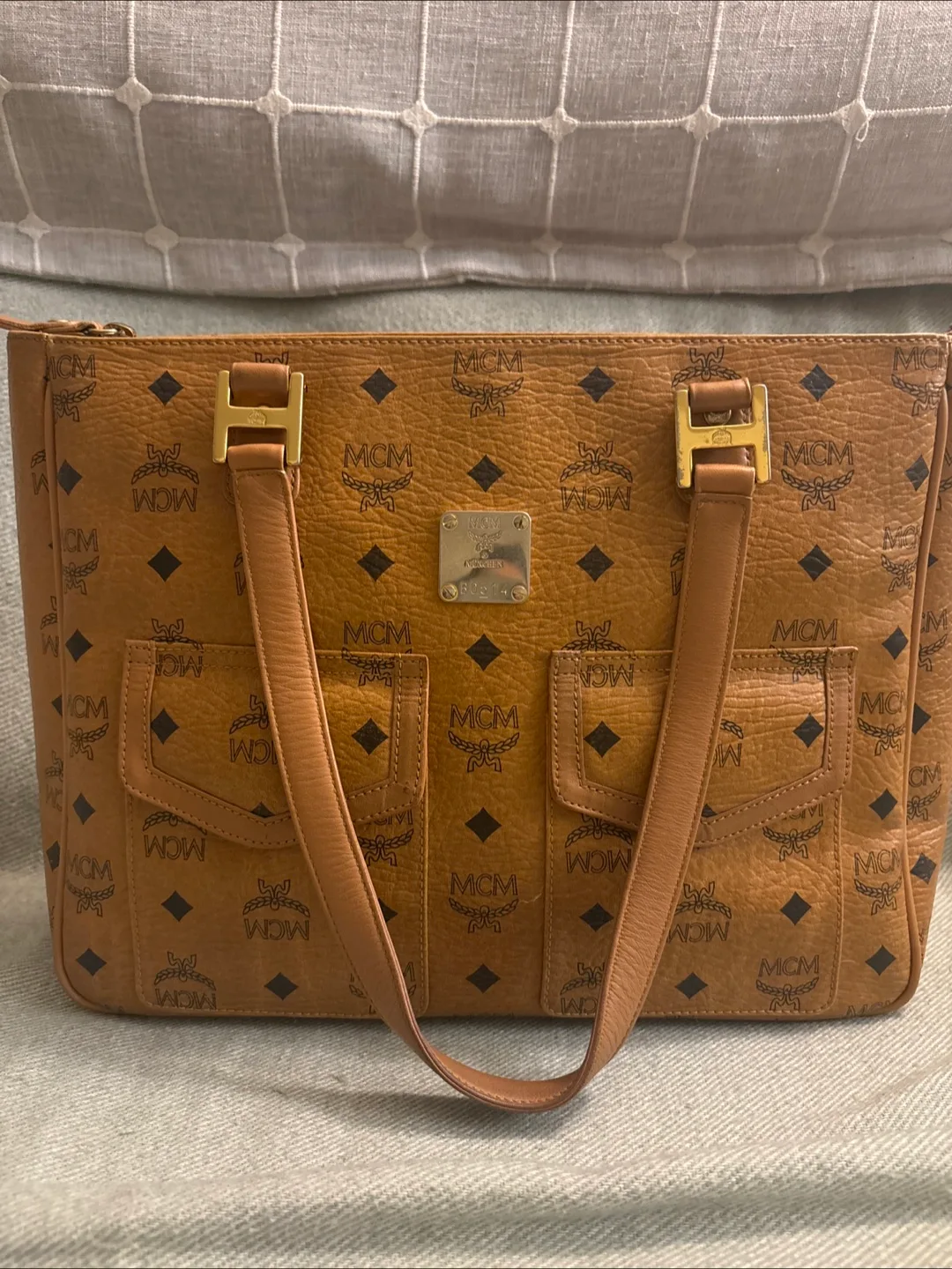 Authentic MCM Vintage Brown Tote Bag thumbnail