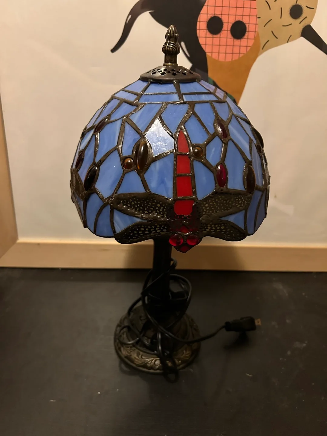 Dragonfly Tiffany-Style Accent Lamp thumbnail
