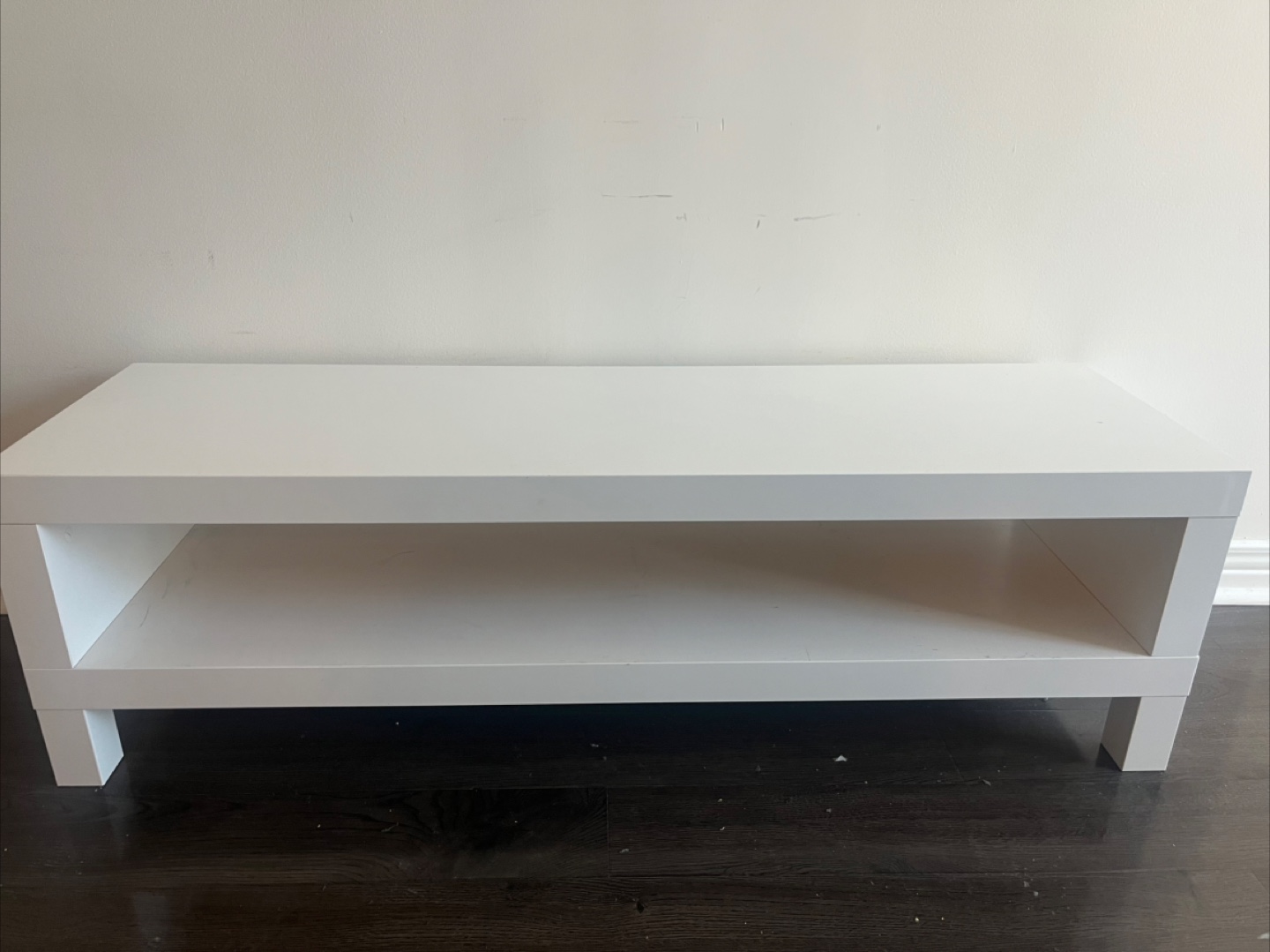 Ikea white TV console table