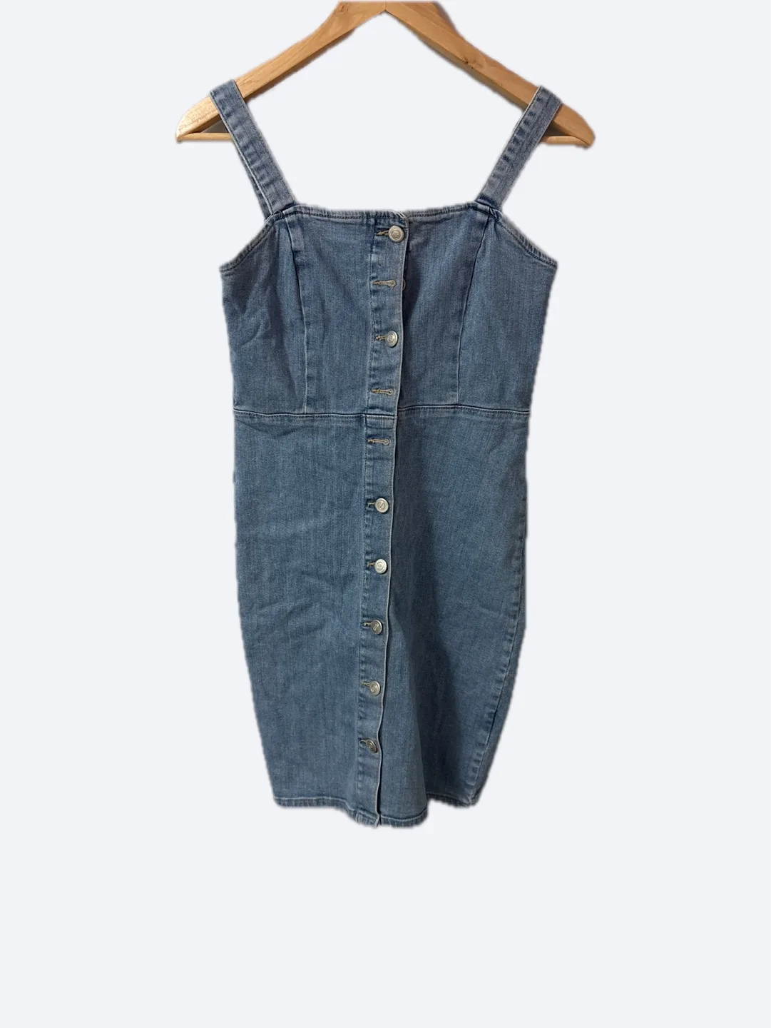 Denim Button-Front Dress thumbnail