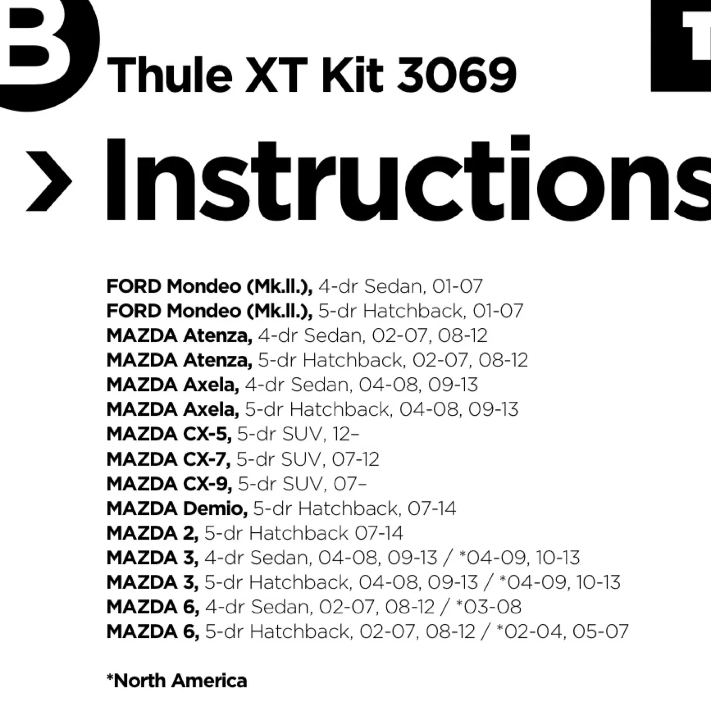 Thule Fit Kit 3069 - Roof Rack Kit image indicator(4)