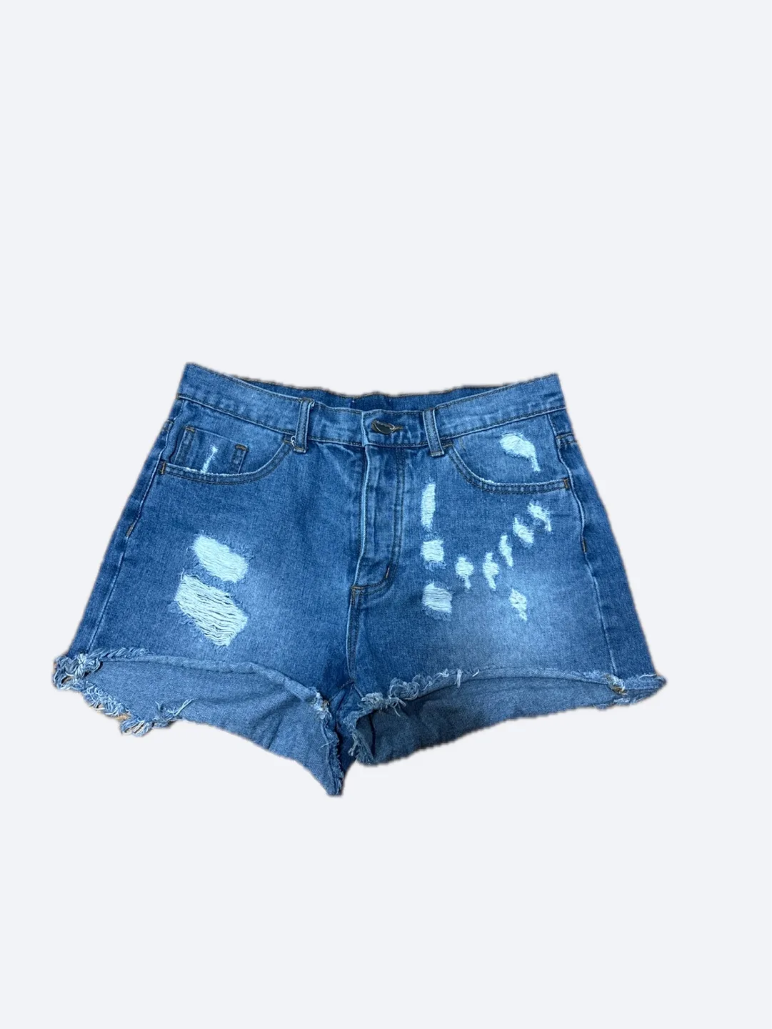 Denim Distressed Shorts thumbnail