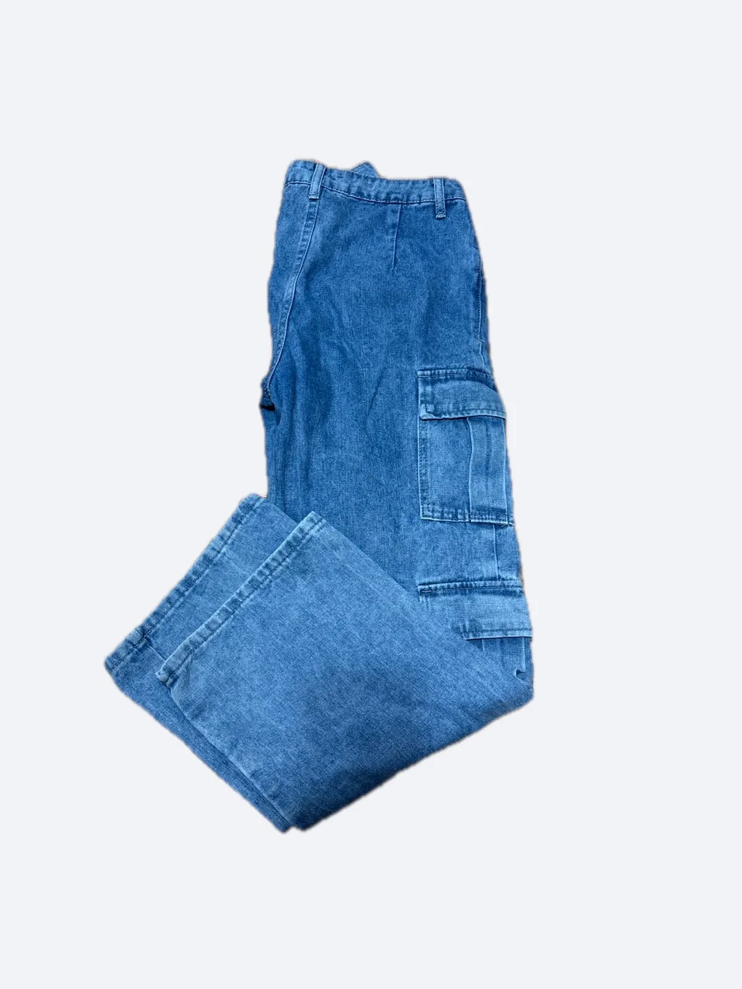 Blue Denim Cargo Pants thumbnail