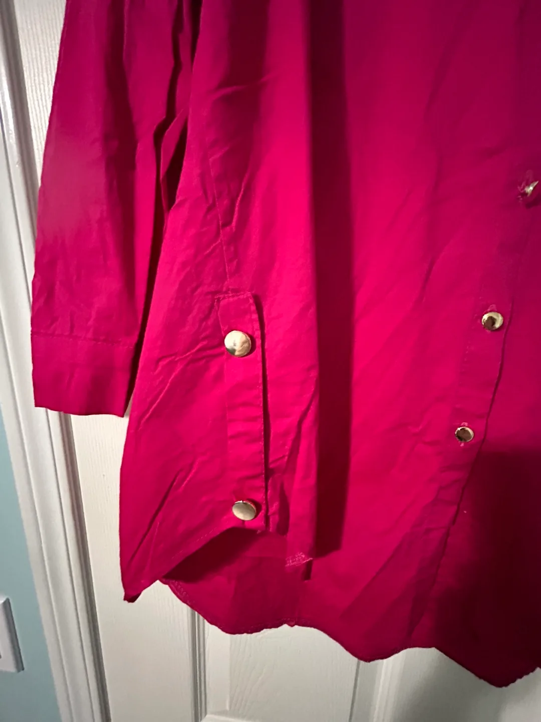 New Fuchsia Button-Down Shirt-L-XL image indicator(2)