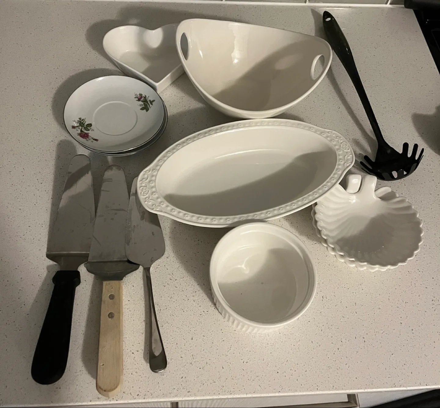 Assorted Kitchen Serving Dishes & Utensils thumbnail